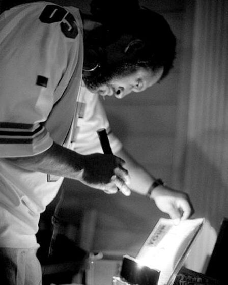 Pictured is DJ Kool Herc (Clive Campbell).